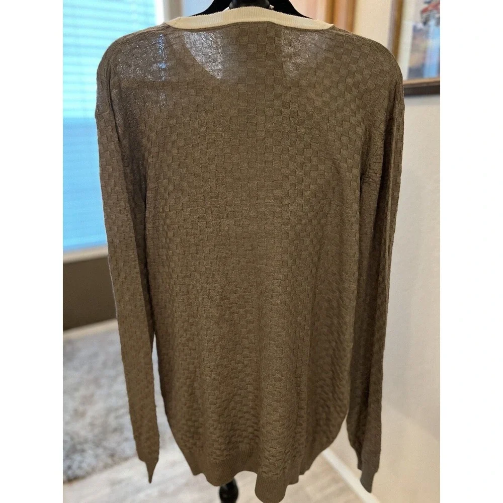 Berragamo Elegant Luxe Italy Collection EUC Knit ware Slim fit sweater  3X (146)